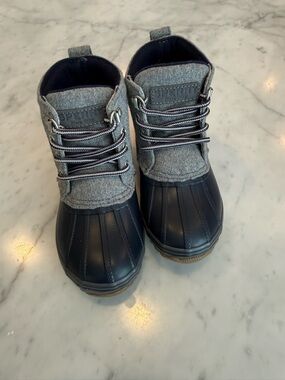 Sperry Grey/Navy Bowline Boot - Boys